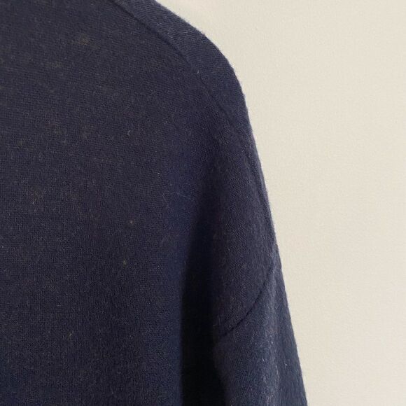 CLEARANCE - La Fee Maraboutee Navy Blue and Brown Speckled Sweater Dress - Picture 4 of 8